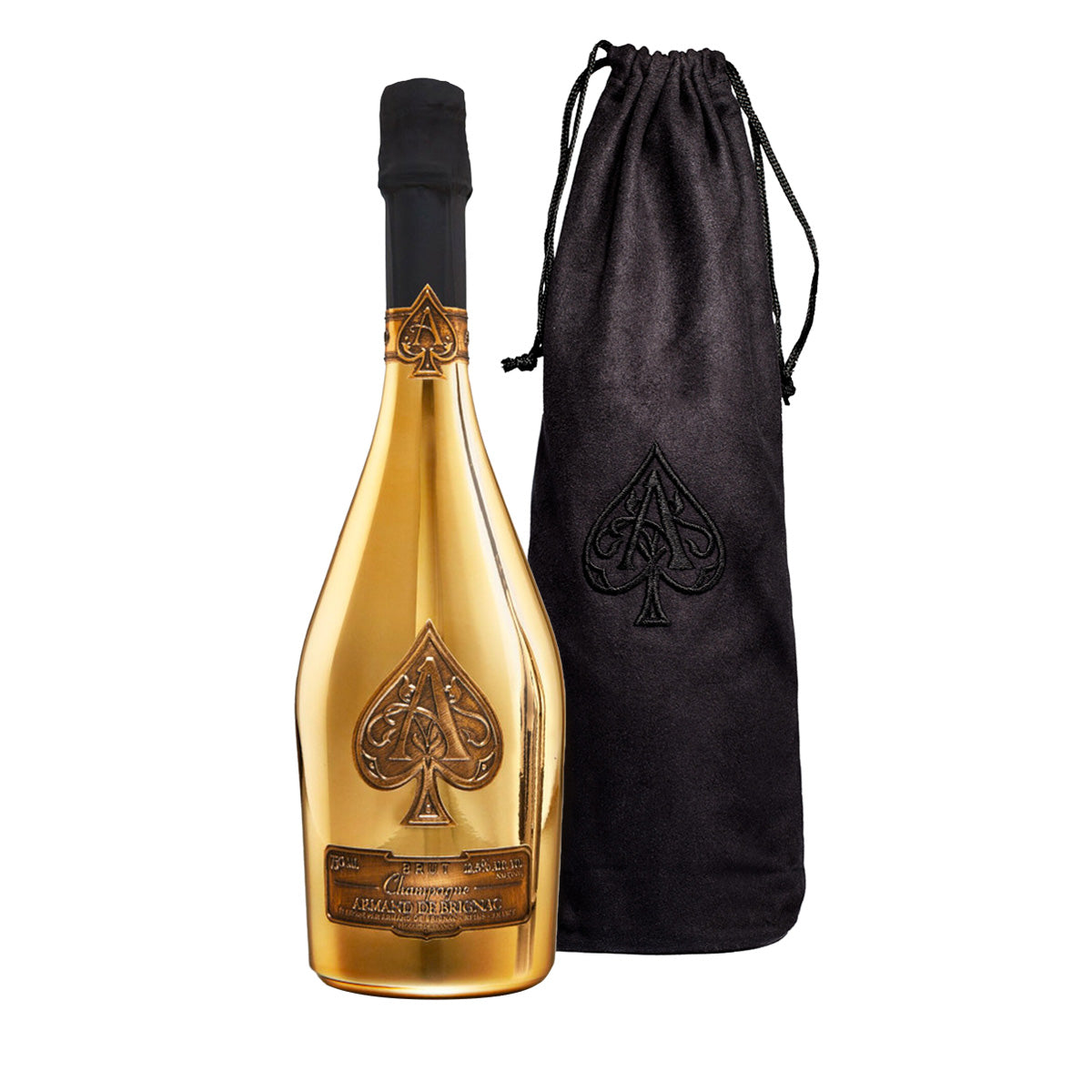 Armand de Brignac Brut Gold Velvet Bag