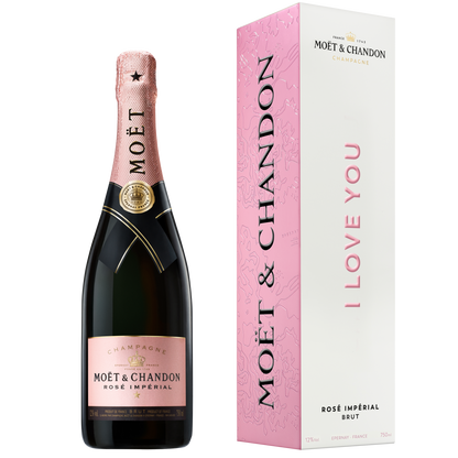 Moët & Chandon Rosé Impérial 'Love' Gift Box Case of 6