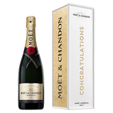 Moët & Chandon Impérial 'Congratulations' Metal Gift Box Case of 6
